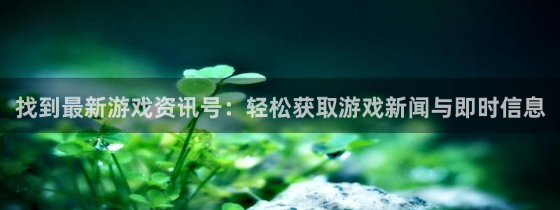 长征娱乐咨询：找到最新游戏资讯号：轻松获取游戏新闻与即时信息